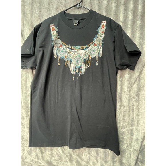 Vintage Diamond Dust Western Tee Shirt made in the‎ U.S.A. Women's Size Xl - Picture 4 of 5
